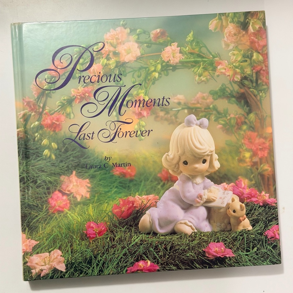 Precious Moments Last Forever Hardcover - Pastel Pink, Green & Cream